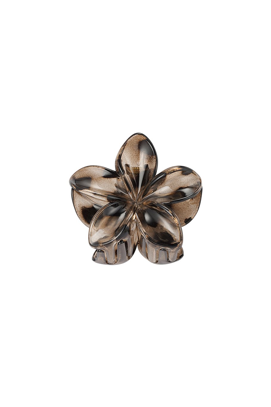 bruine haarclip bloem