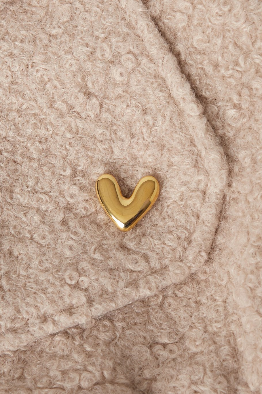 Broche hartje goud