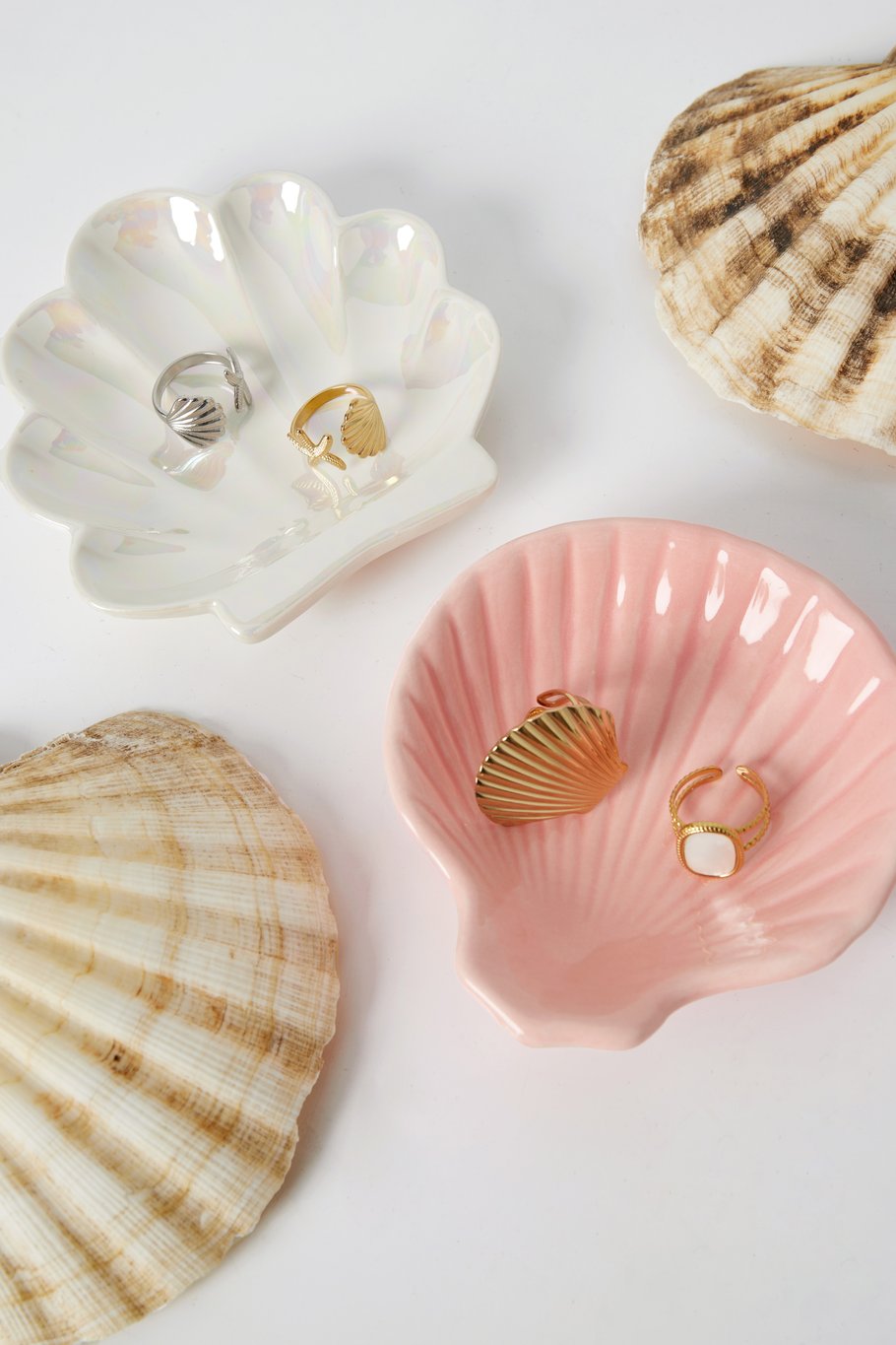 schelpen sieraden bakjes