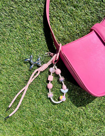 Bag charm pink