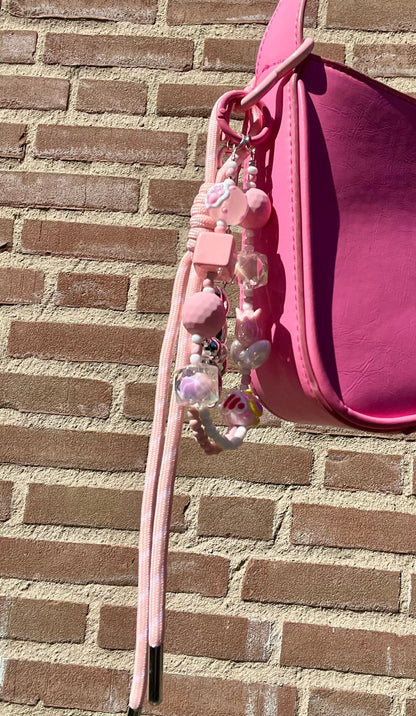 Bag charm pink