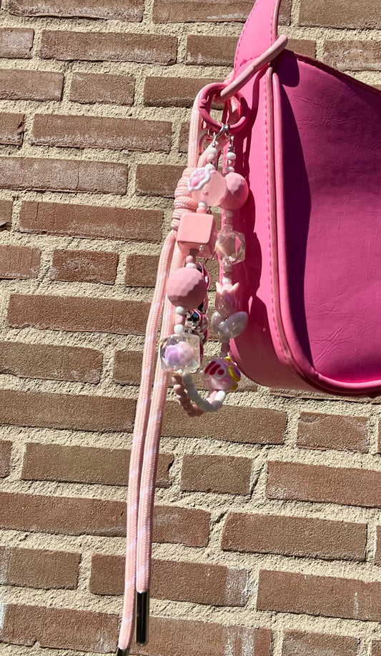Bag charm pink