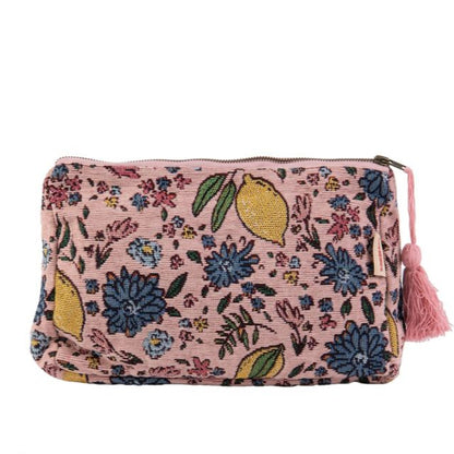 Toilet tas  pink lemon