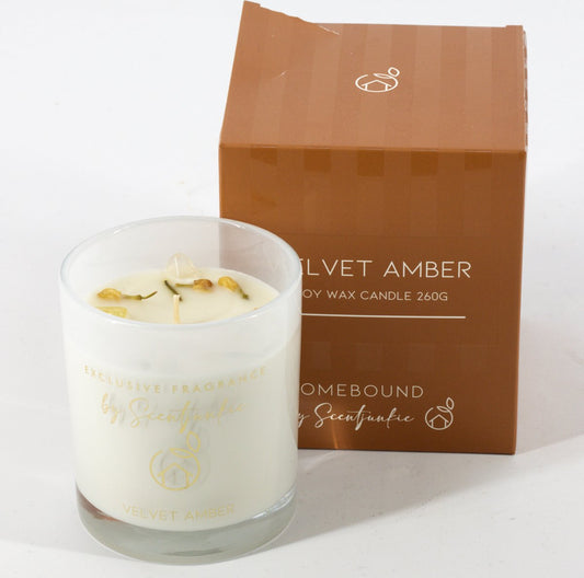 Geurkaars velvet amber