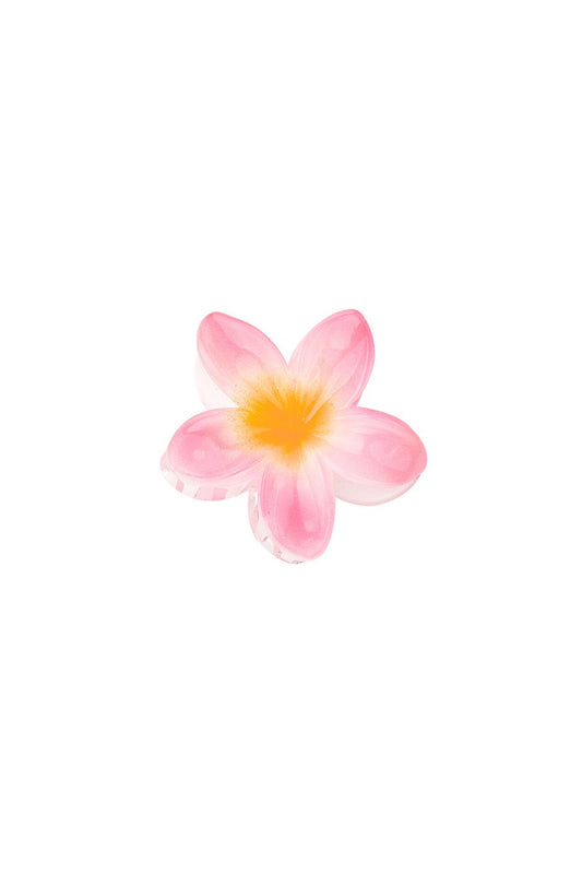 roze bloem flower clip haar 