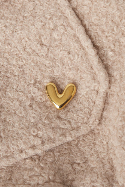 Broche hartje goud