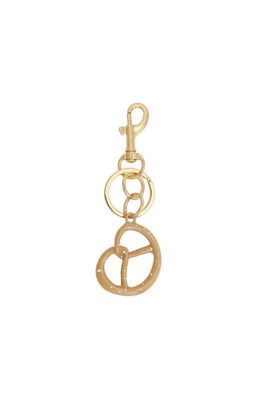 Pretzel bag charm