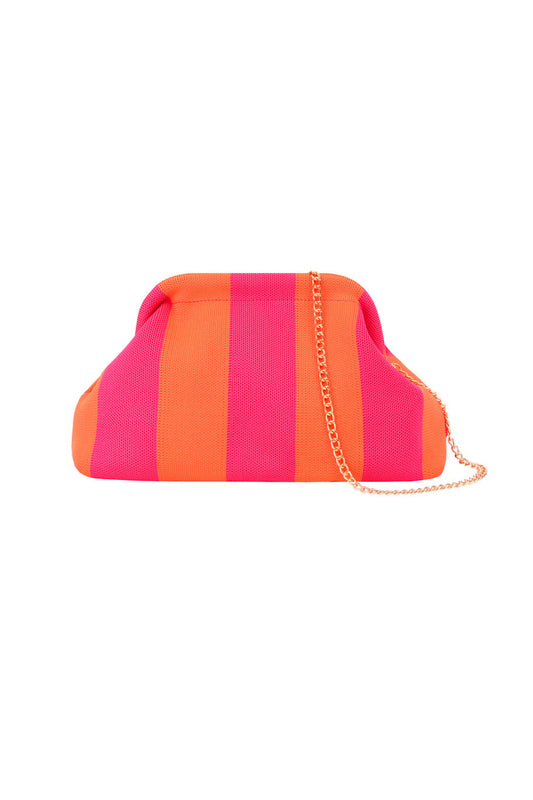 Striped Clutch